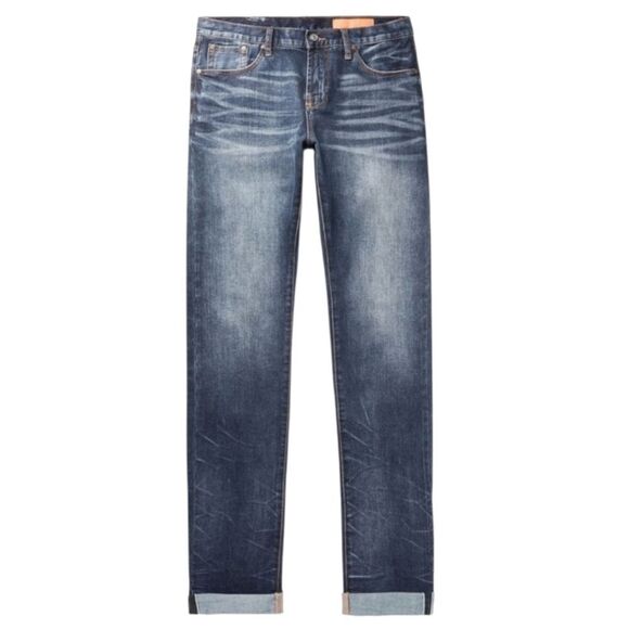 Jean Shop Men's Mick Stretch Selvedge Jeans Size 31 Classic Slim Fit Lafayette